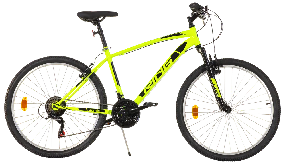 Aurelia 26” cykel med 18 växlar - Neon gul(Default Title)