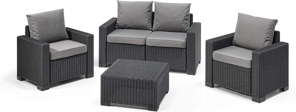 Allibert California Sofa Ogrodowa, Panama Cool Grey, 141 x 68 x 72 cm