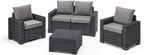 Allibert California Sofa Ogrodowa, Panama Cool Grey, 141 x 68 x 72 cm